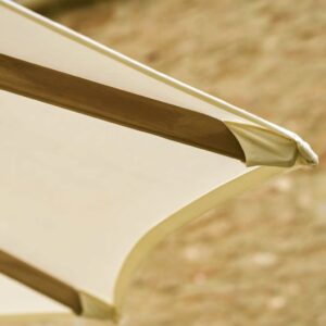 Natural Teak Garden Parasol | 2.5m - Thumbnail 6