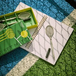 Set of Three Tennis Racket Ballpoint Pens - Abode Home & Gifts