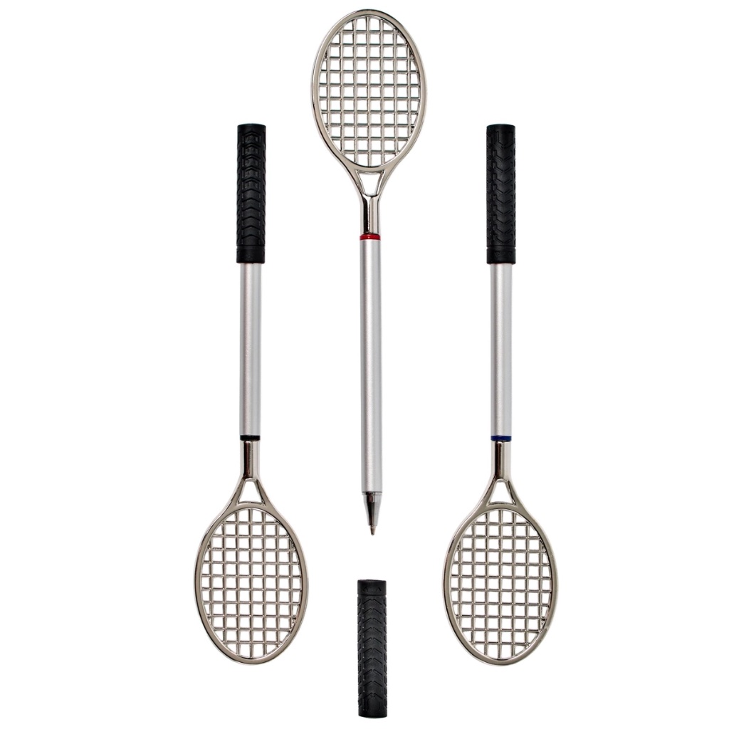 Set of Three Tennis Racket Ballpoint Pens - Thumbnail 3