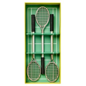 Set of Three Tennis Racket Ballpoint Pens - Thumbnail 2