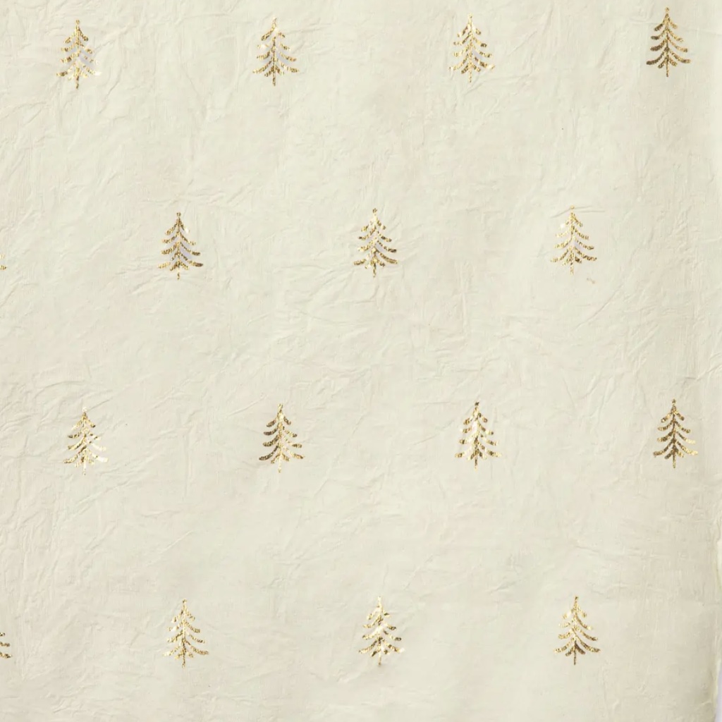 Set of Three Rolls of Christmas Gift Wrap | Warm White - Thumbnail 3