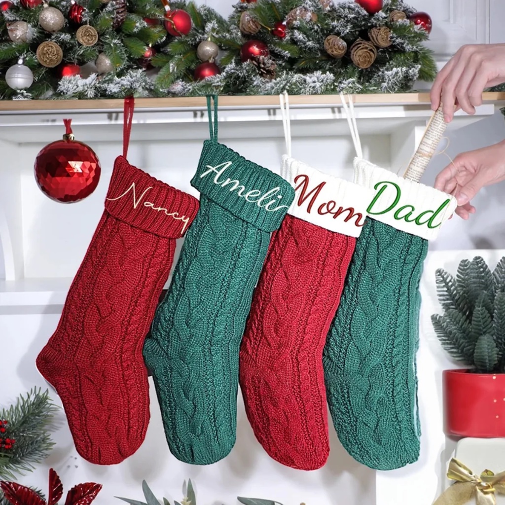 Personalised Embroidered Christmas Stocking - Thumbnail 3