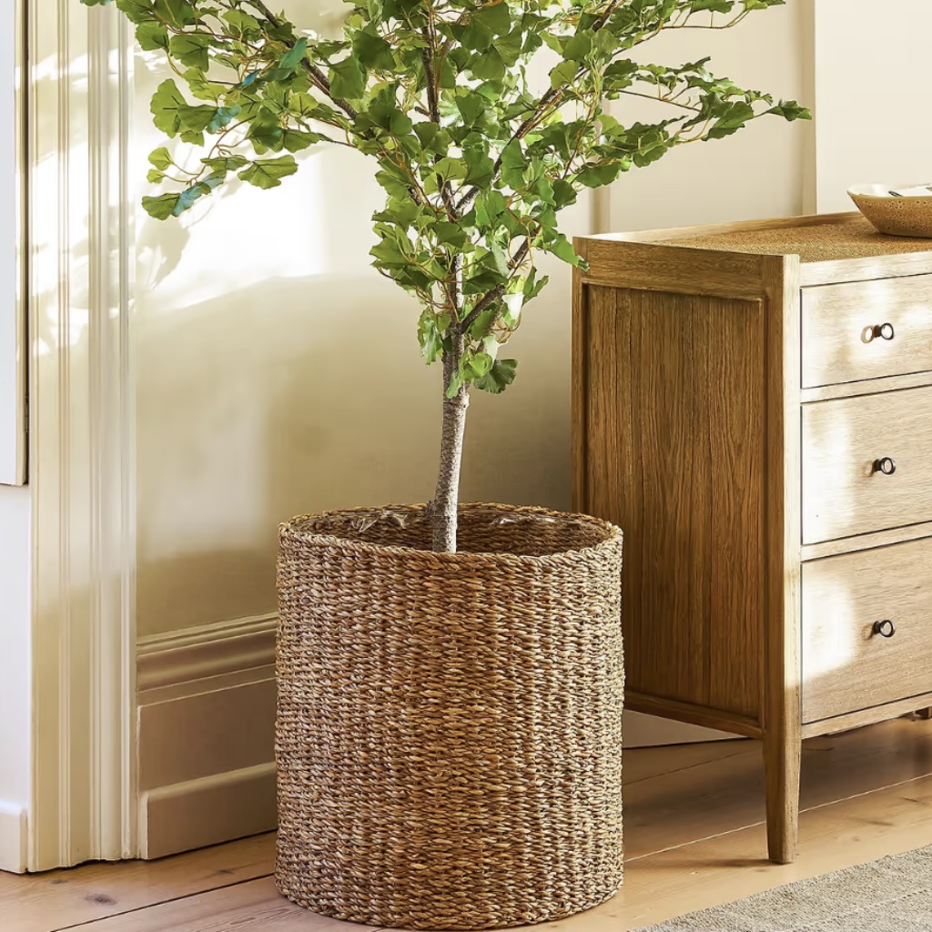 Handwoven Seagrass Planter | 48cm - Thumbnail 1