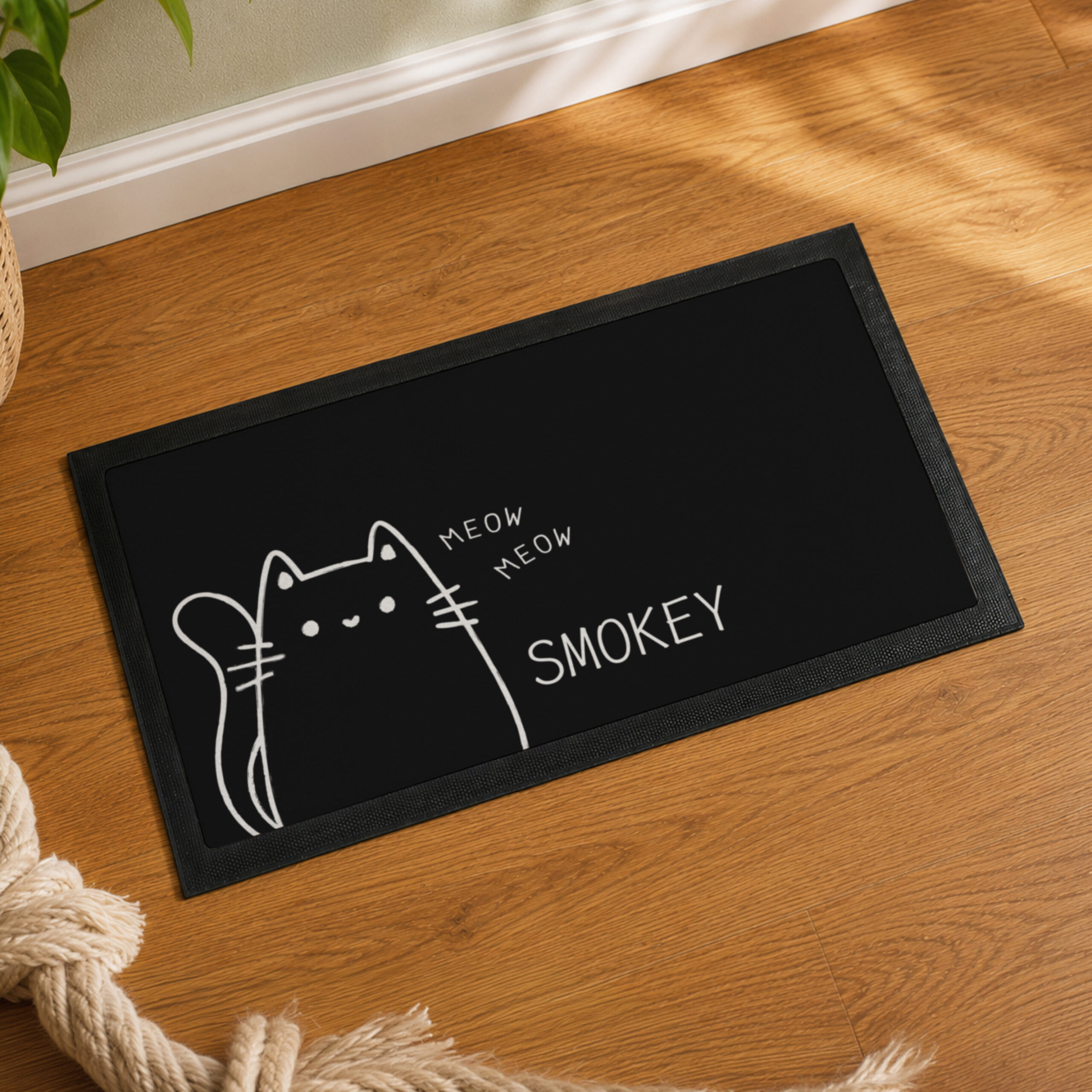 Personalised Cartoon Cat Bowl Mat - Thumbnail 4