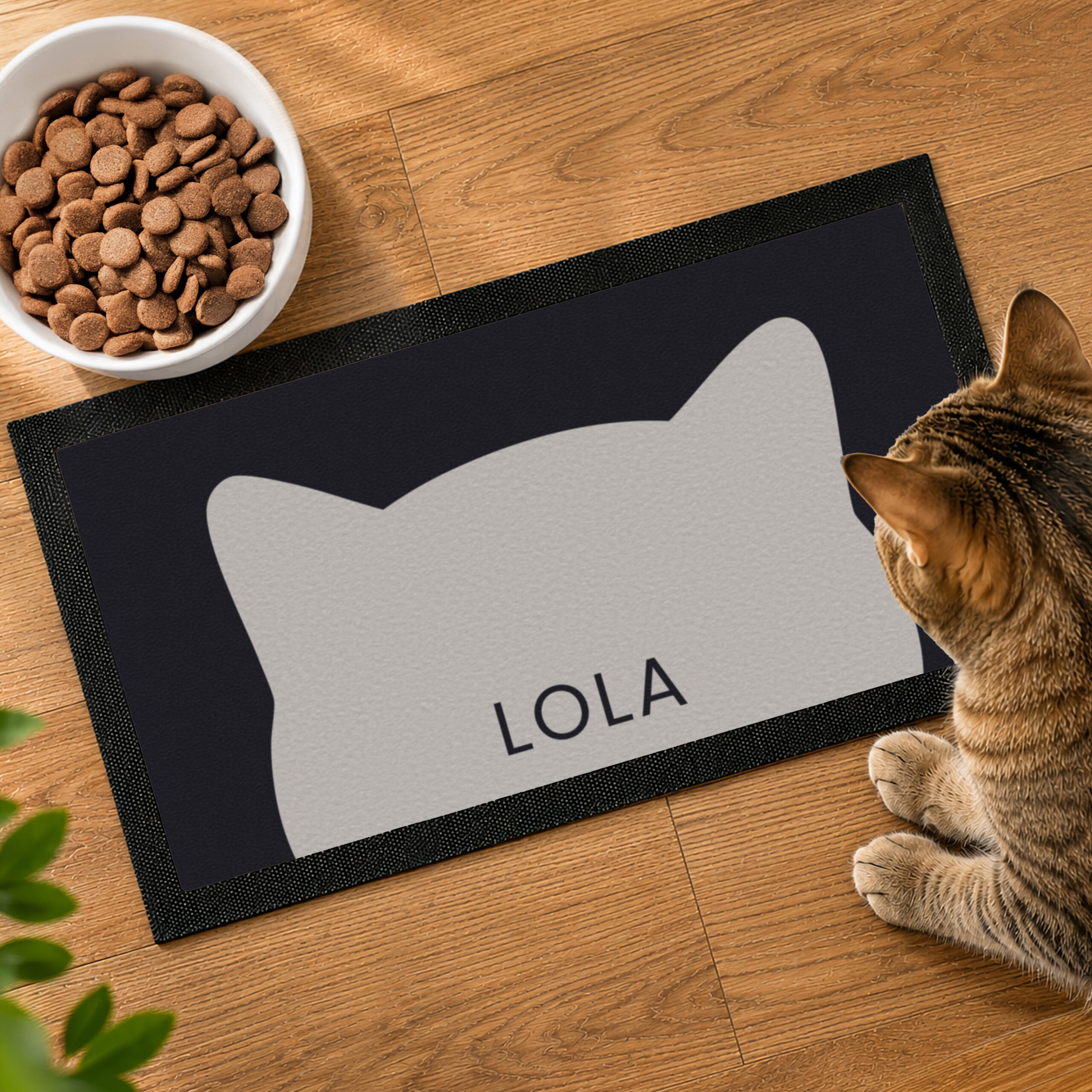 Personalised Cat Bowl Mat - Thumbnail 2