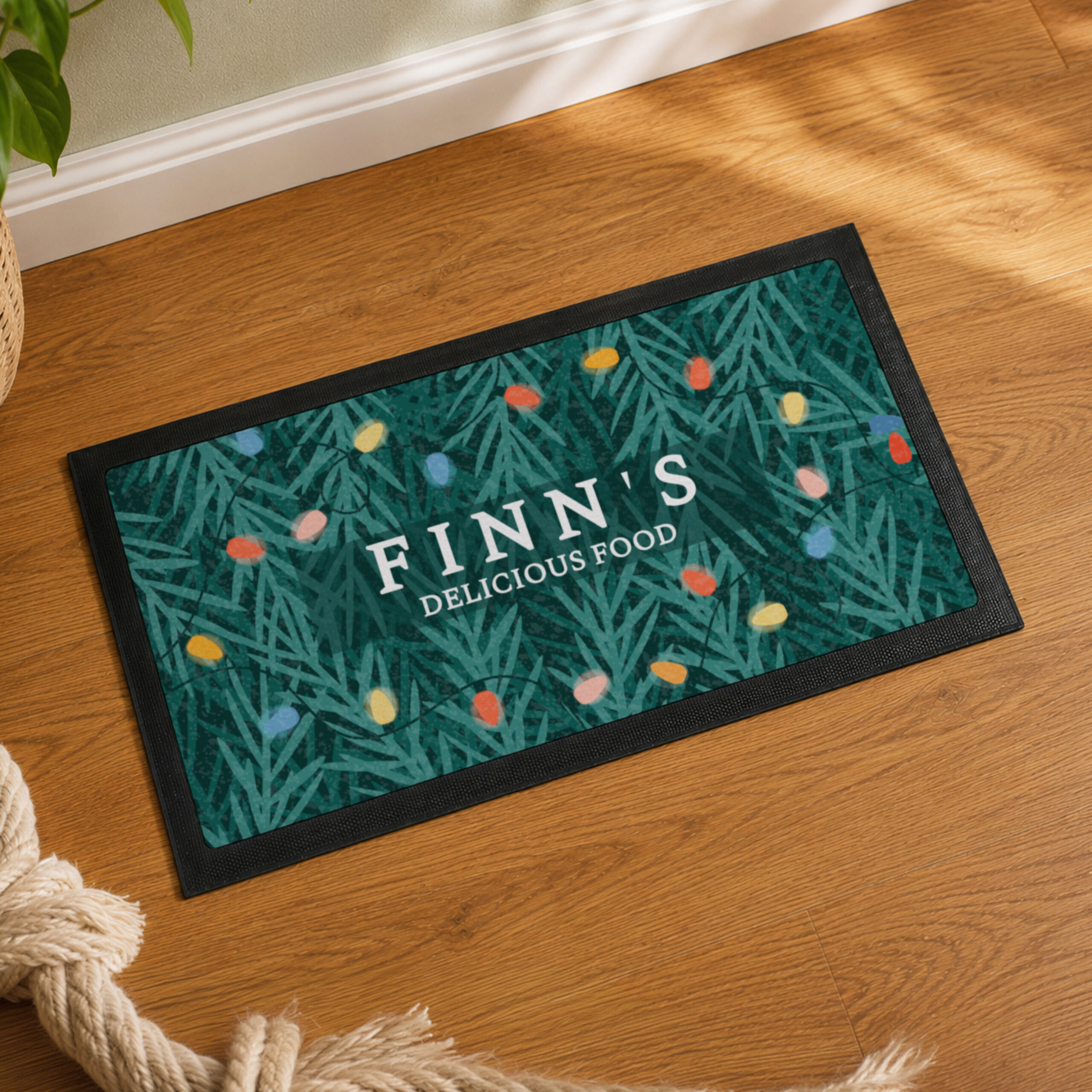Personalised Christmas Pet Bowl Mat - Thumbnail 2