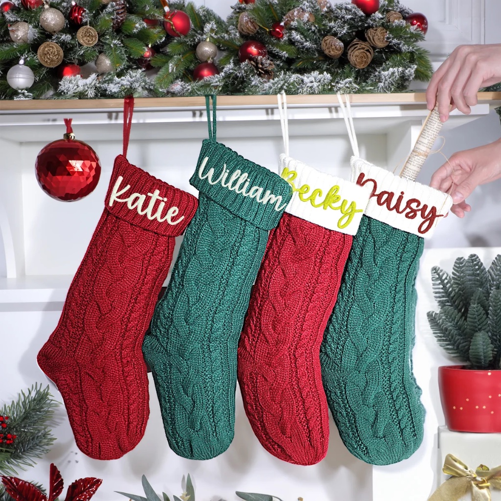 Personalised Embroidered Christmas Stocking - Thumbnail 2
