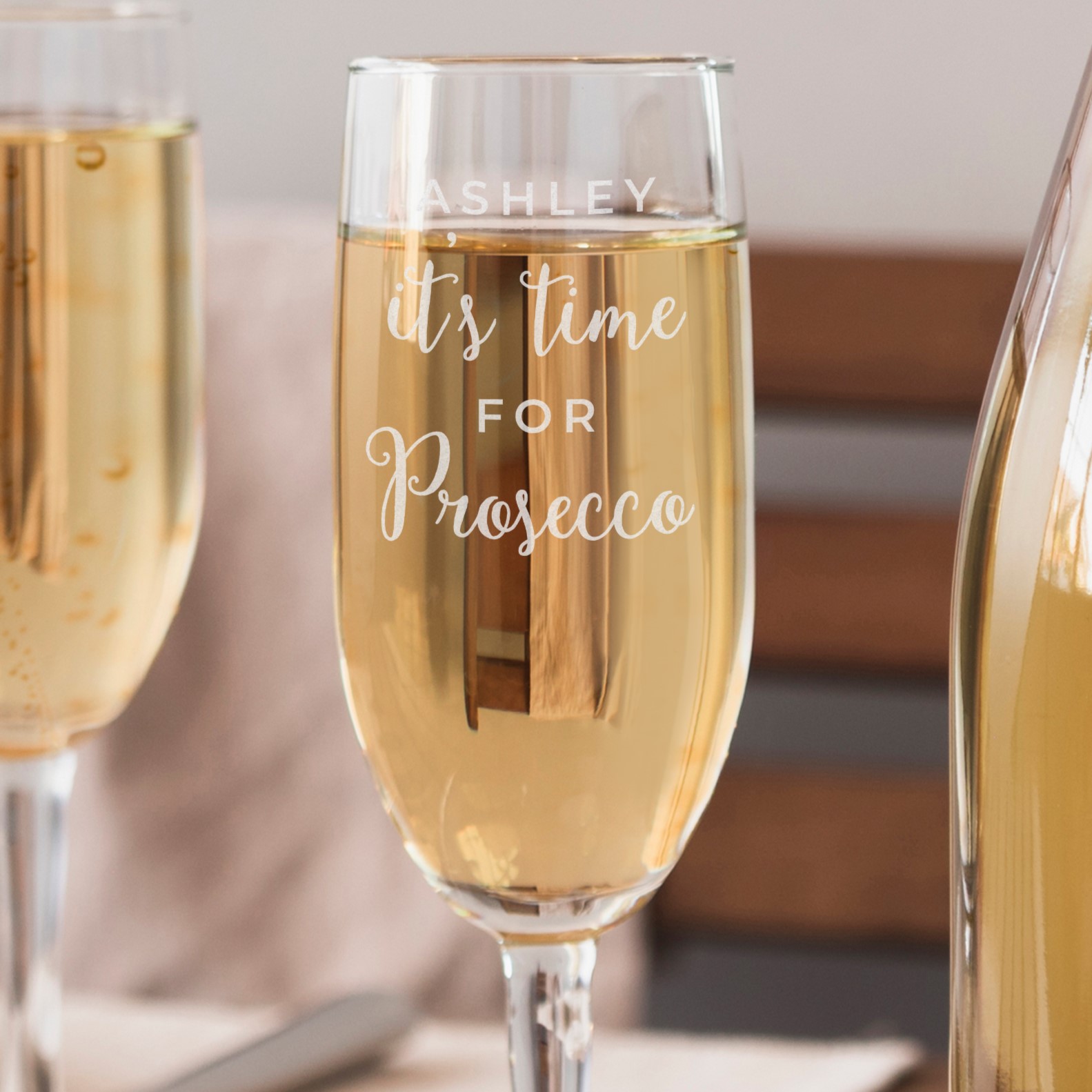 Personalised 'It's Time for Prosecco' Flute - Thumbnail 2