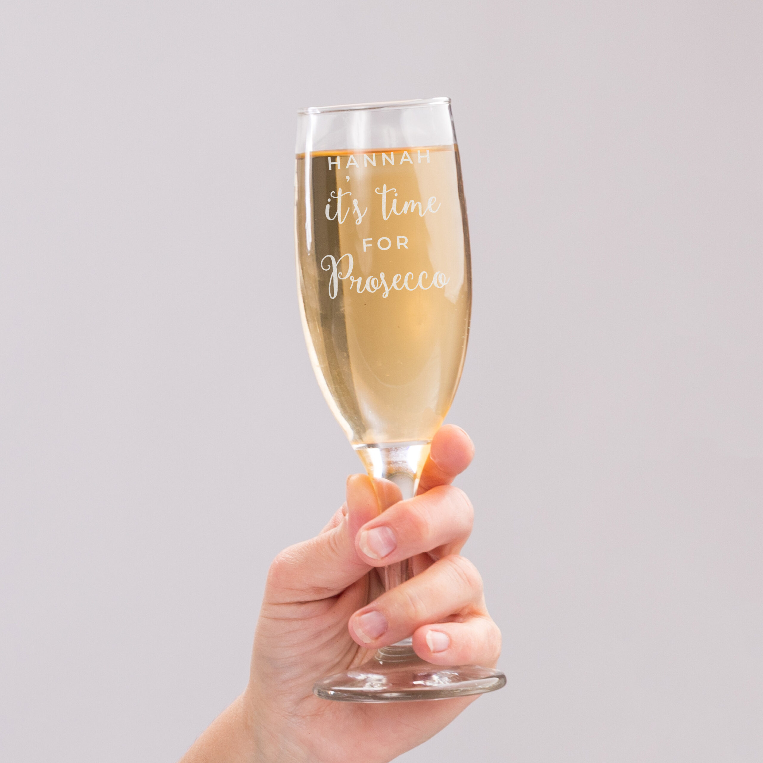 Personalised 'It's Time for Prosecco' Flute - Thumbnail 1