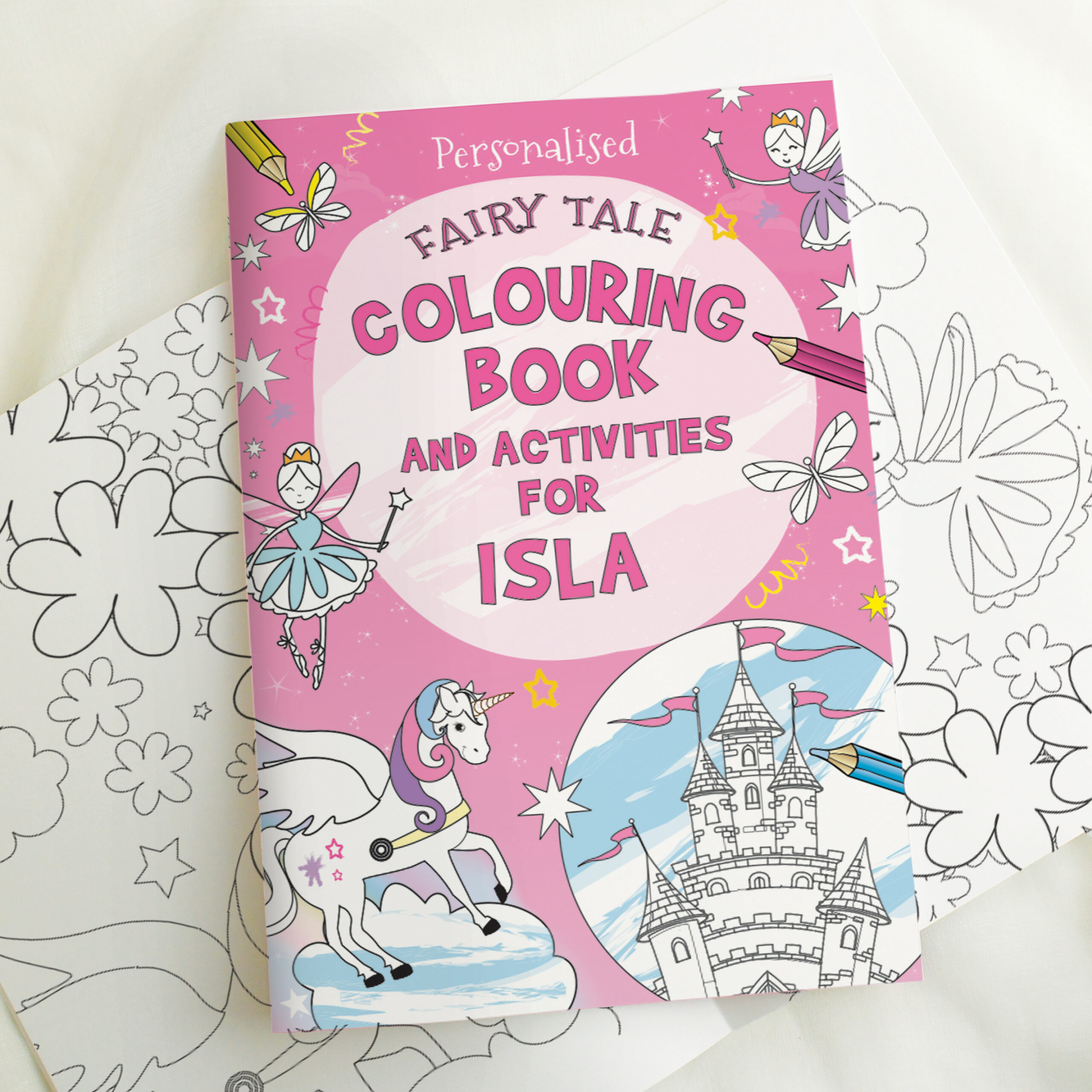 Personalised Princess & Unicorn Colouring Book - Thumbnail 4