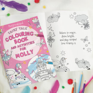 Personalised Princess & Unicorn Colouring Book - Thumbnail 3