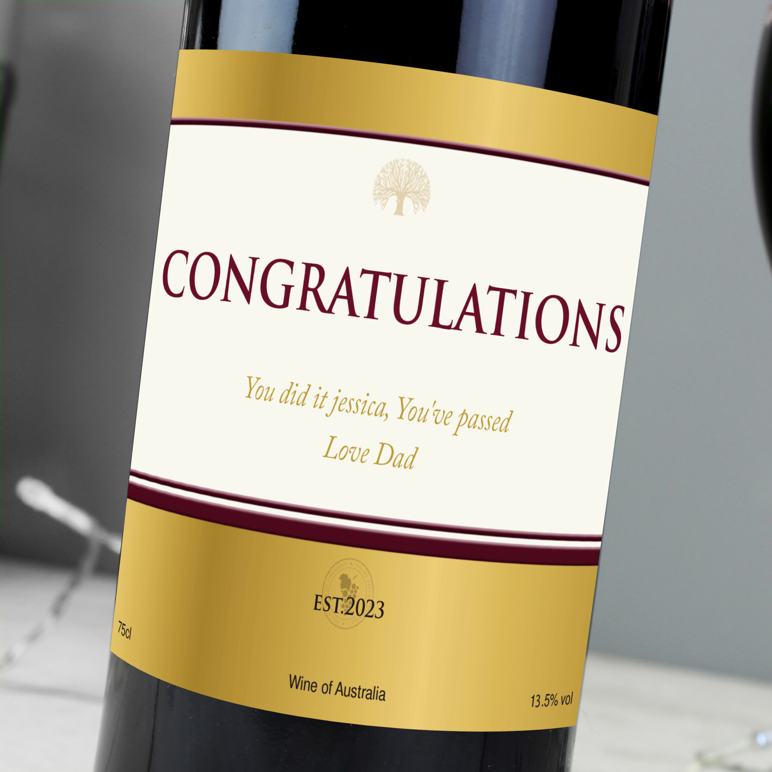 Personalised Red Wine - Thumbnail 4
