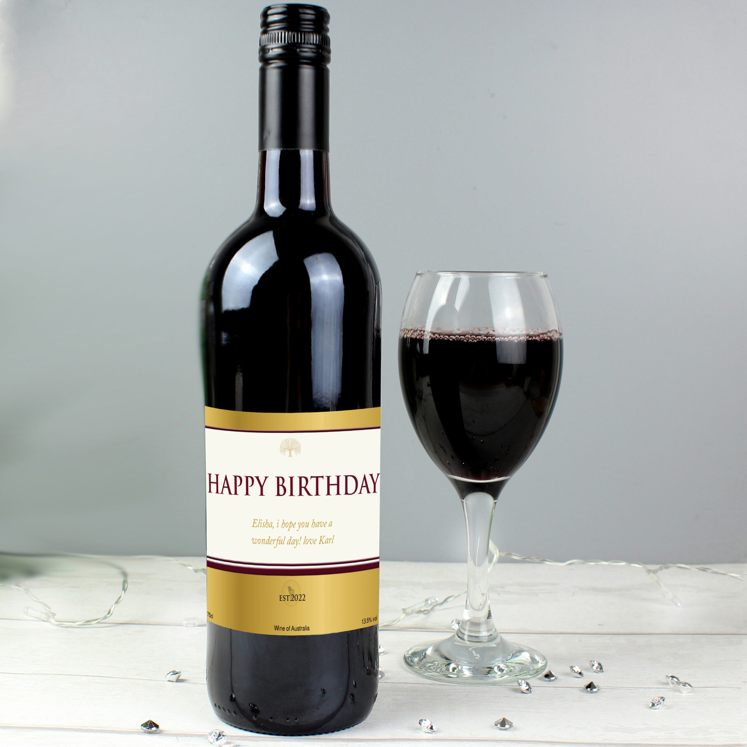 Personalised Red Wine - Thumbnail 2