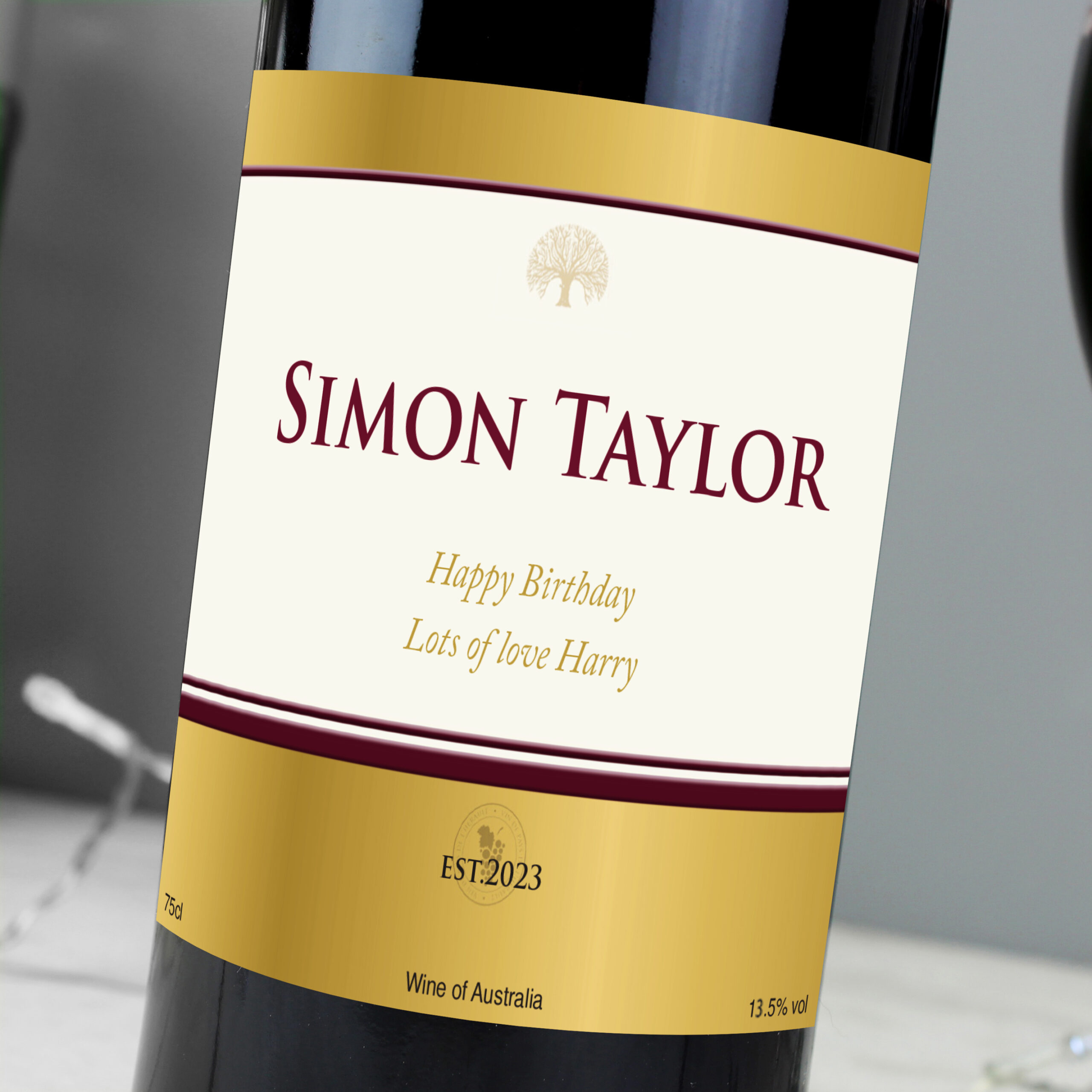 Personalised Red Wine - Thumbnail 5