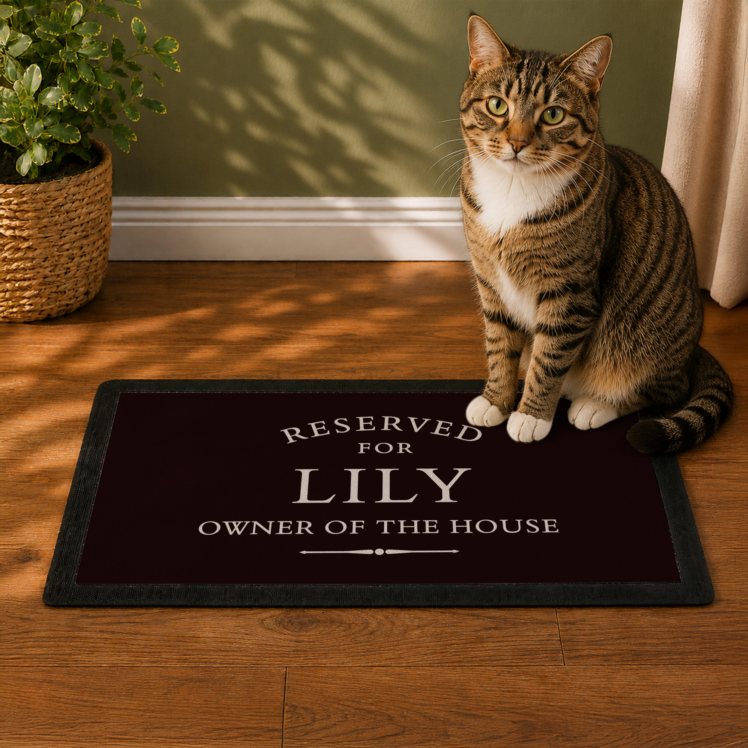 Personalised 'Reserved For' Pet Bowl Mat - Thumbnail 3