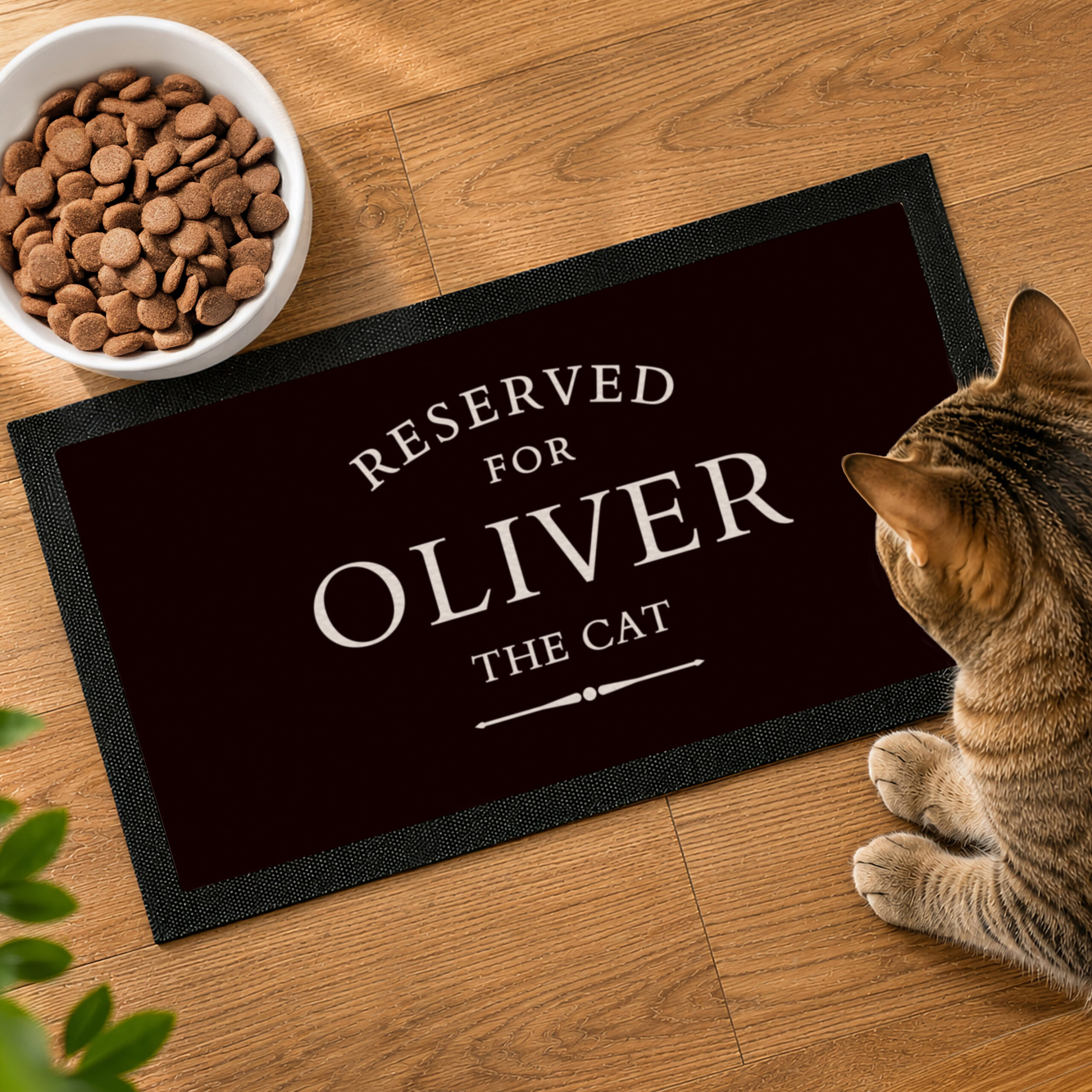 Personalised 'Reserved For' Pet Bowl Mat - Thumbnail 2