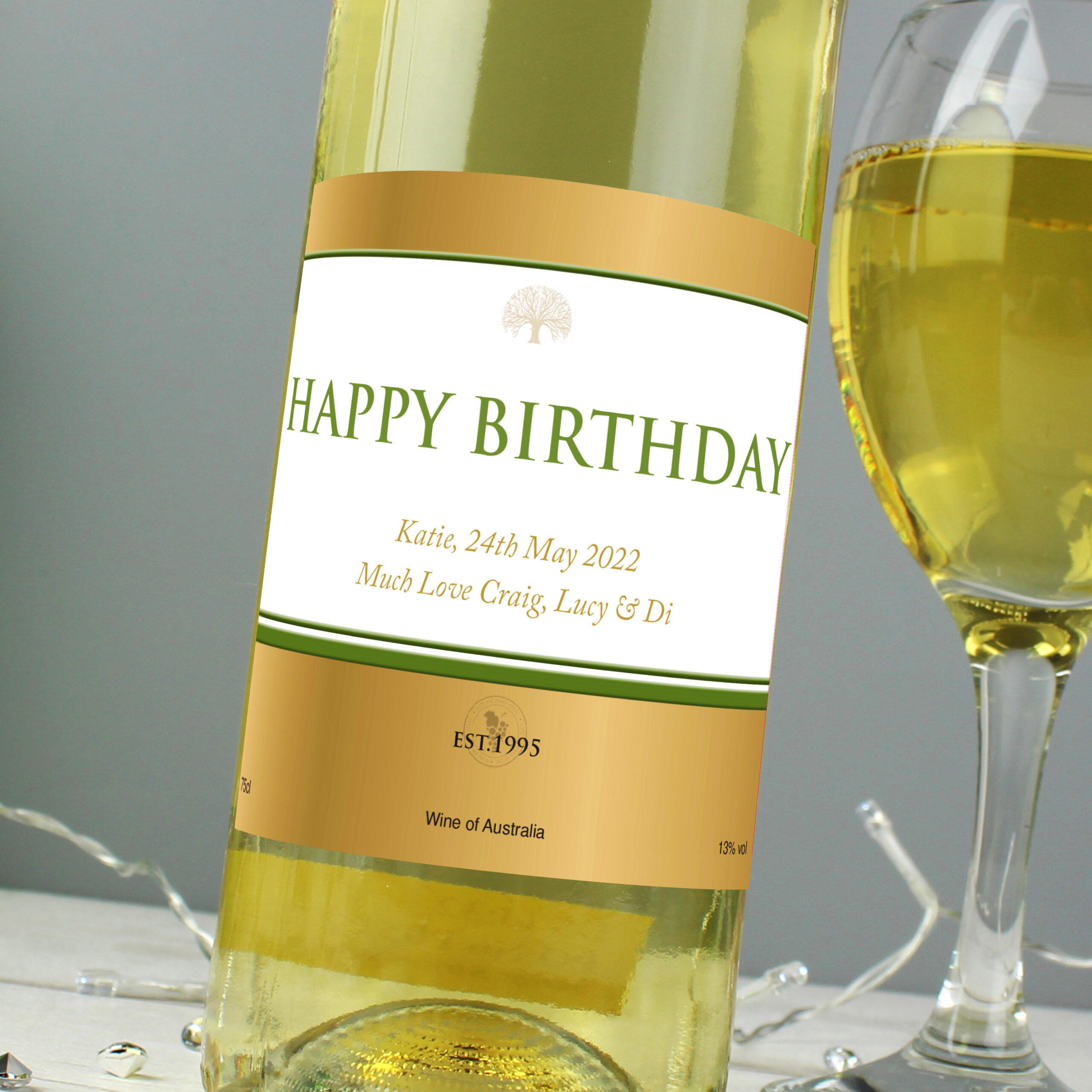 Personalised White Wine - Thumbnail 3