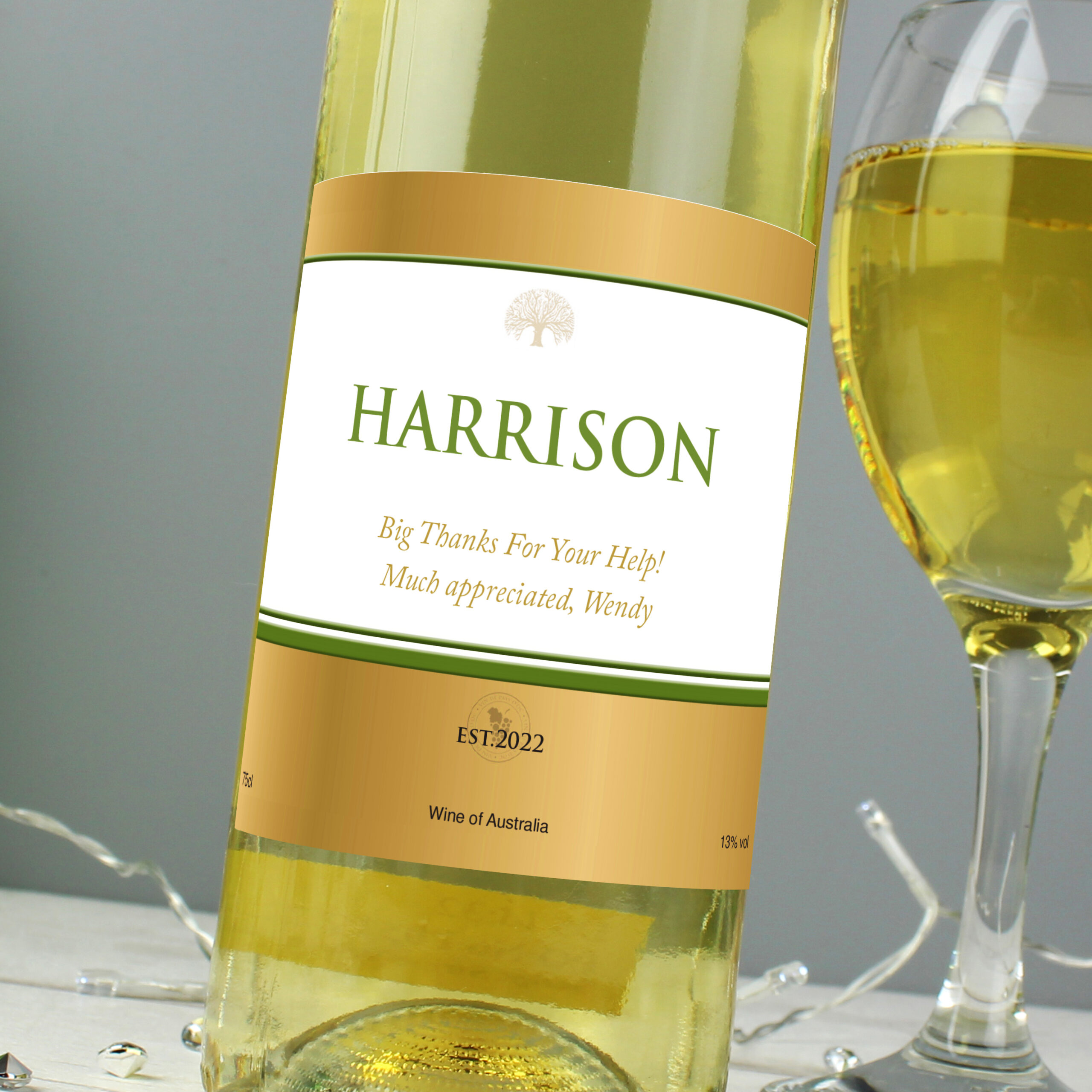 Personalised White Wine - Thumbnail 4