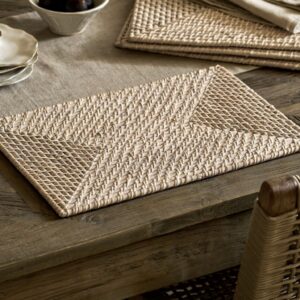 Set of Four Rattan Rectangular Placemats - Abode Home & Gifts