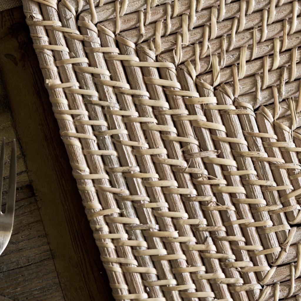 Set of Four Rattan Rectangular Placemats - Thumbnail 2