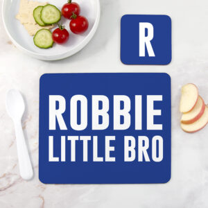 Boy’s Personalised Bro Placemat & Coaster Set - Thumbnail 2