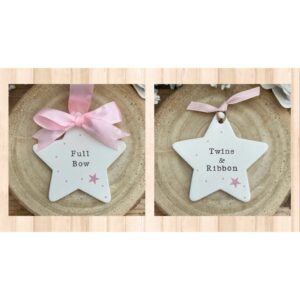 Personalised Memorial Ceramic Star Decoration - Thumbnail 8