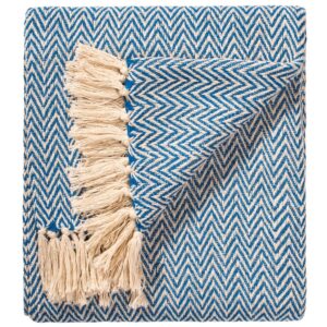 Chevron Recycled Cotton Handloom Throw - Thumbnail 2