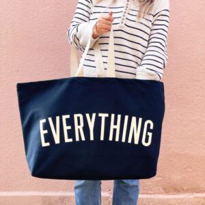 Extra Large Everything Canvas Bag | Midnight Blue - Thumbnail 1