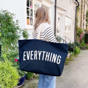 Extra Large Everything Canvas Bag | Midnight Blue - Thumbnail 2