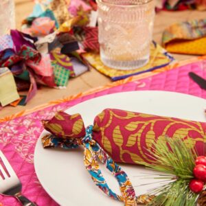 Fill Your Own Reusable Sari Christmas Cracker - Thumbnail 4