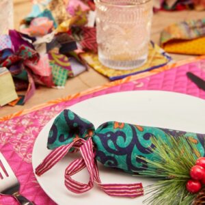 Fill Your Own Reusable Sari Christmas Cracker - Thumbnail 3