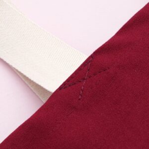 Very Merry Canvas Tote Bag | Burgundy - Thumbnail 4