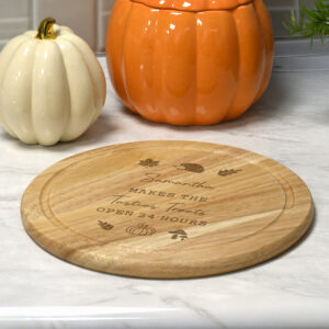 Personalised Autumn Wooden Chopping Board - Thumbnail 3
