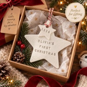 Personalised Baby's First Christmas Star Ornament - Thumbnail 3