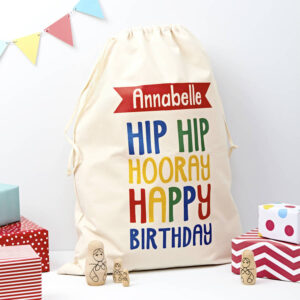 Personalised Child’s Birthday Present Sack - Abode Home & Gifts