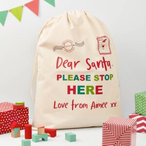 Personalised 'Dear Santa' Christmas Sack - Thumbnail 2