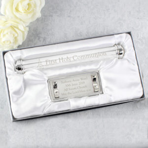 Personalised First Holy Communion Silver Plated Certificate Holder - Thumbnail 3