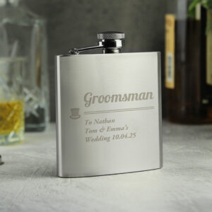 Personalised Groomsman Hip Flask - Thumbnail 3