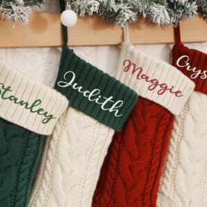 Luxury Personalised Knitted Christmas Stocking - Thumbnail 2