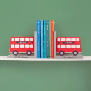 Personalised London Bus Bookends - Thumbnail 1