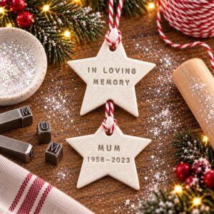 Personalised Memorial Star Christmas Decoration - Thumbnail 3