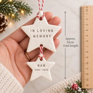 Personalised Memorial Star Christmas Decoration - Thumbnail 5