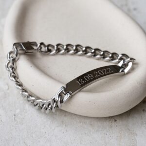 Personalised Men's Urban Chain ID Bracelet - Thumbnail 4
