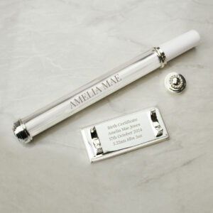 Personalised Silver Plated Certificate Holder - Thumbnail 2