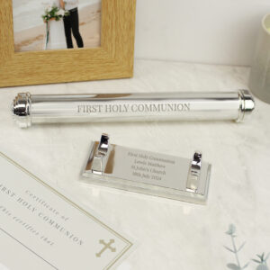 Personalised Silver Plated Certificate Holder - Thumbnail 5