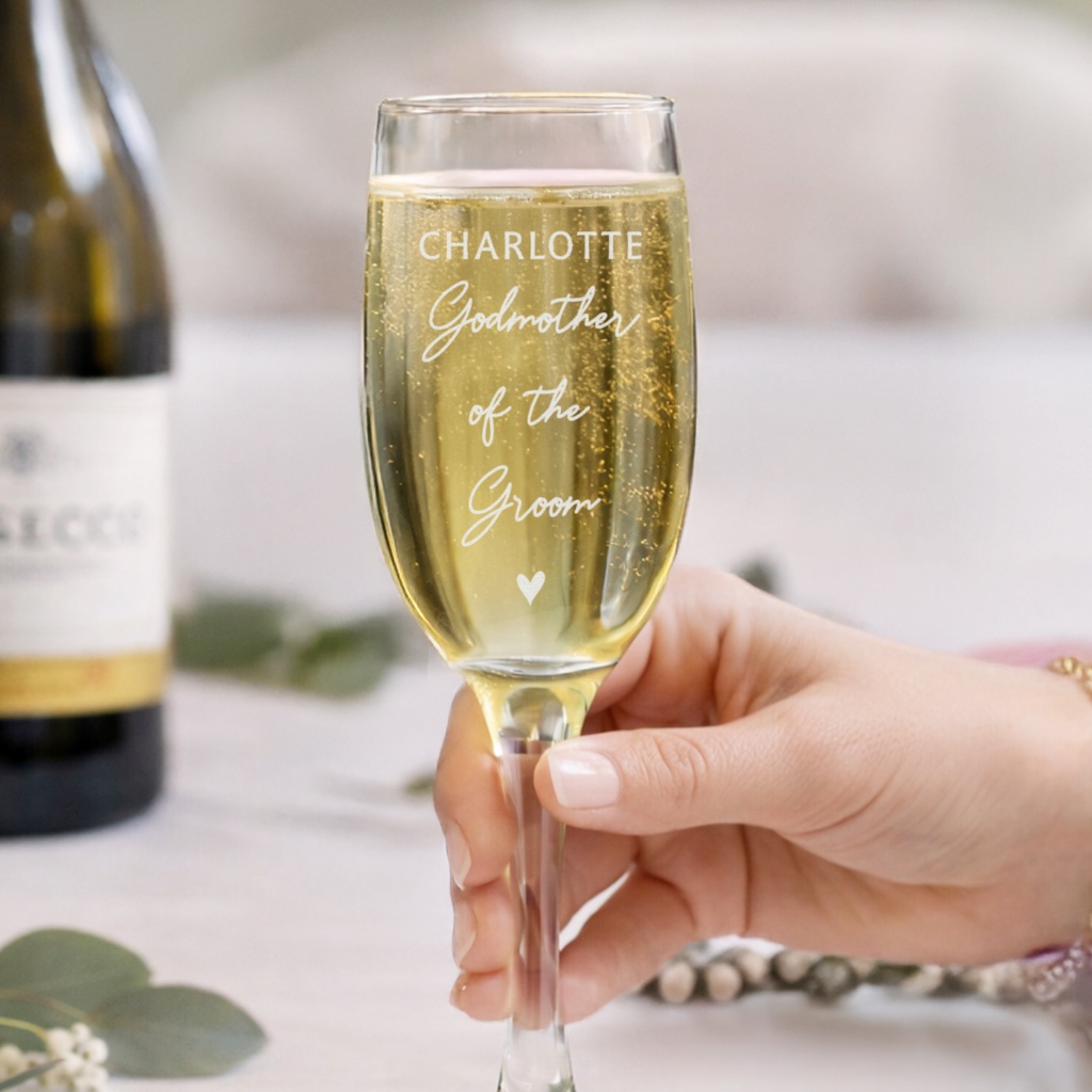 Personalised Wedding Flute - Thumbnail 2