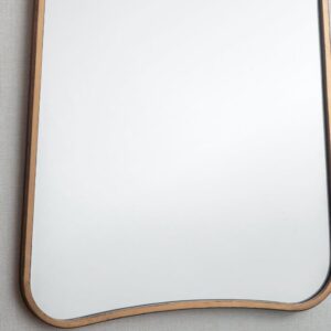 Tall Curved Bronze Wall Mirror - Thumbnail 4