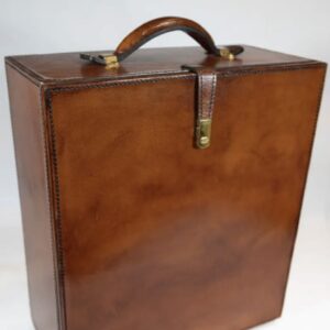 Cognac Leather Travelling Mini Bar - Thumbnail 5