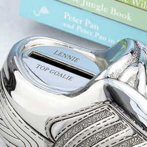 Personalised Silver Plated Football Boot Money Box - Thumbnail 4
