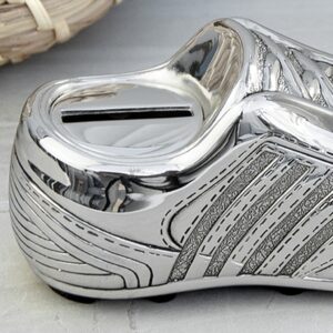 Personalised Silver Plated Football Boot Money Box - Thumbnail 7
